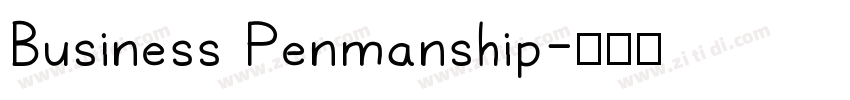 Business Penmanship字体转换